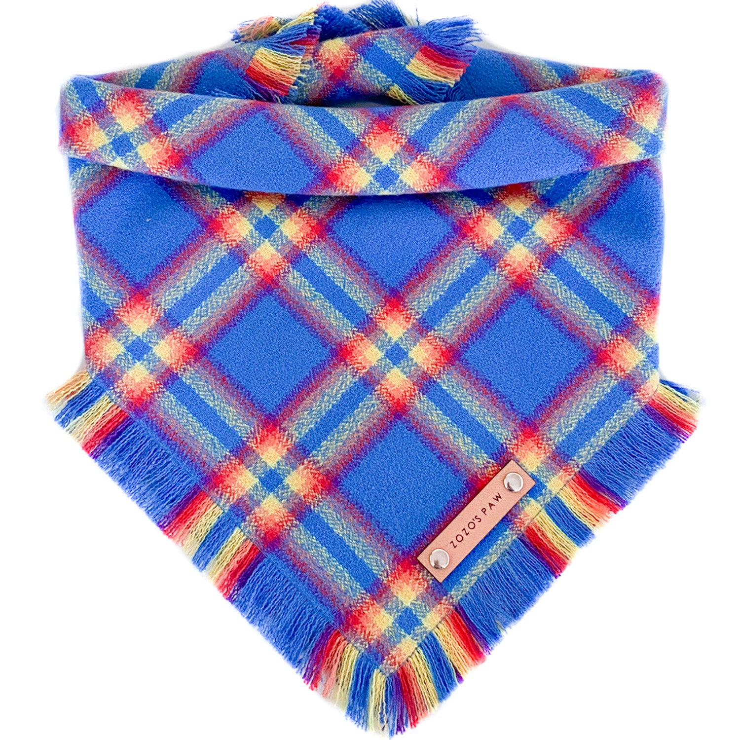 THE ERNIE - Dog Flannel Fray Bandana