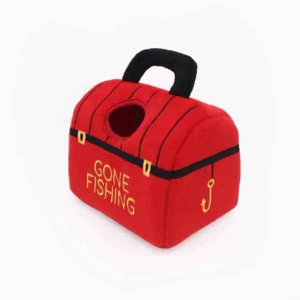 Fish Tackle Box Dog Toy