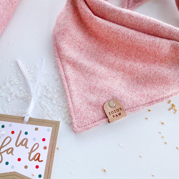 Rosé All Day Flannel Dog Bandana