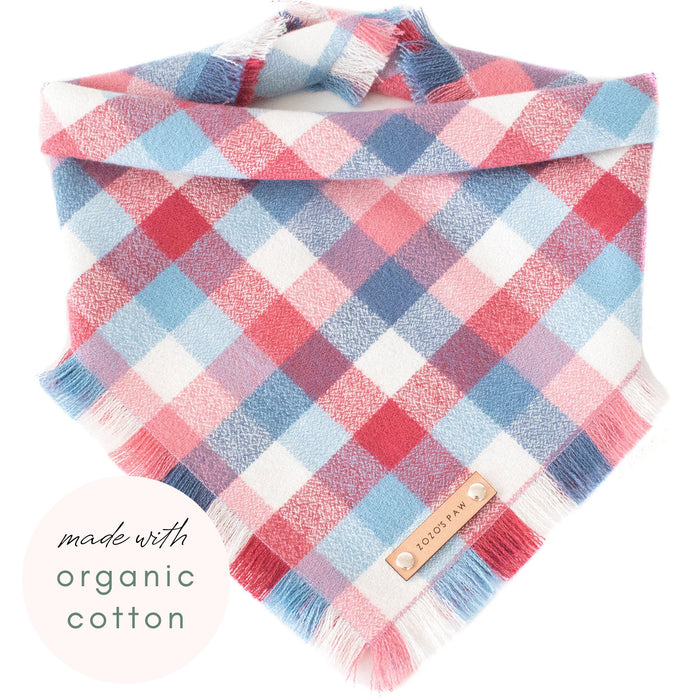 THE AMERICANA - Dog Flannel Fray Bandana
