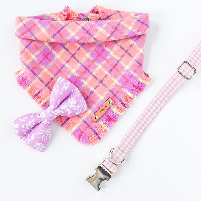 THE JOSIE - Dog Flannel Fray Bandana