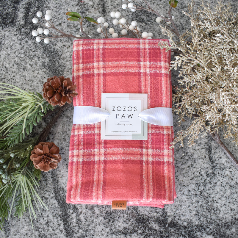 THE RUBY - Flannel Infinity Scarf