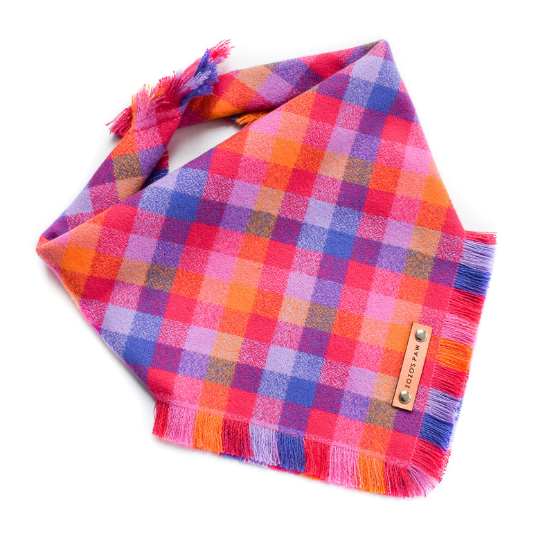 THE CALI - Dog Flannel Fray Bandana