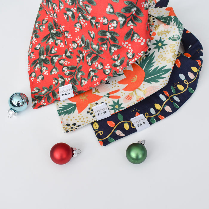 Holiday Holly Dog Bandana