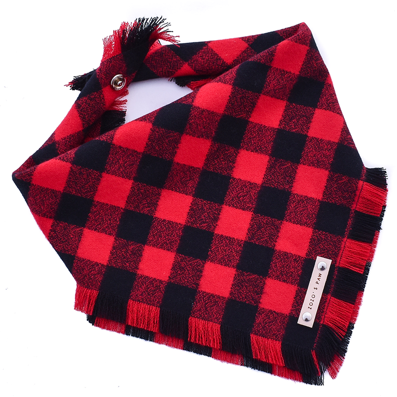 THE TIMMY - Dog Flannel Fray Bandana