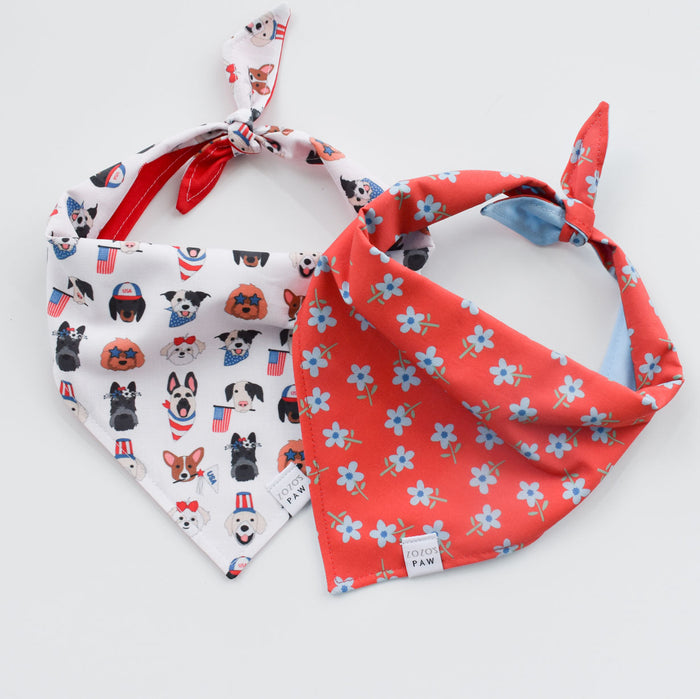 Patriotic Puppers Dog Bandana