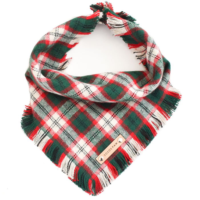 THE NOEL - Dog Flannel Fray Bandana