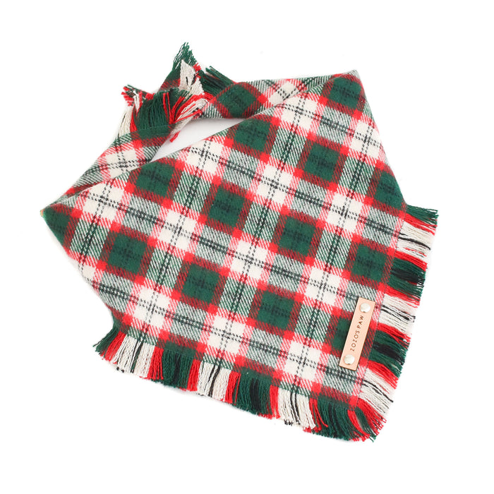 THE NOEL - Dog Flannel Fray Bandana