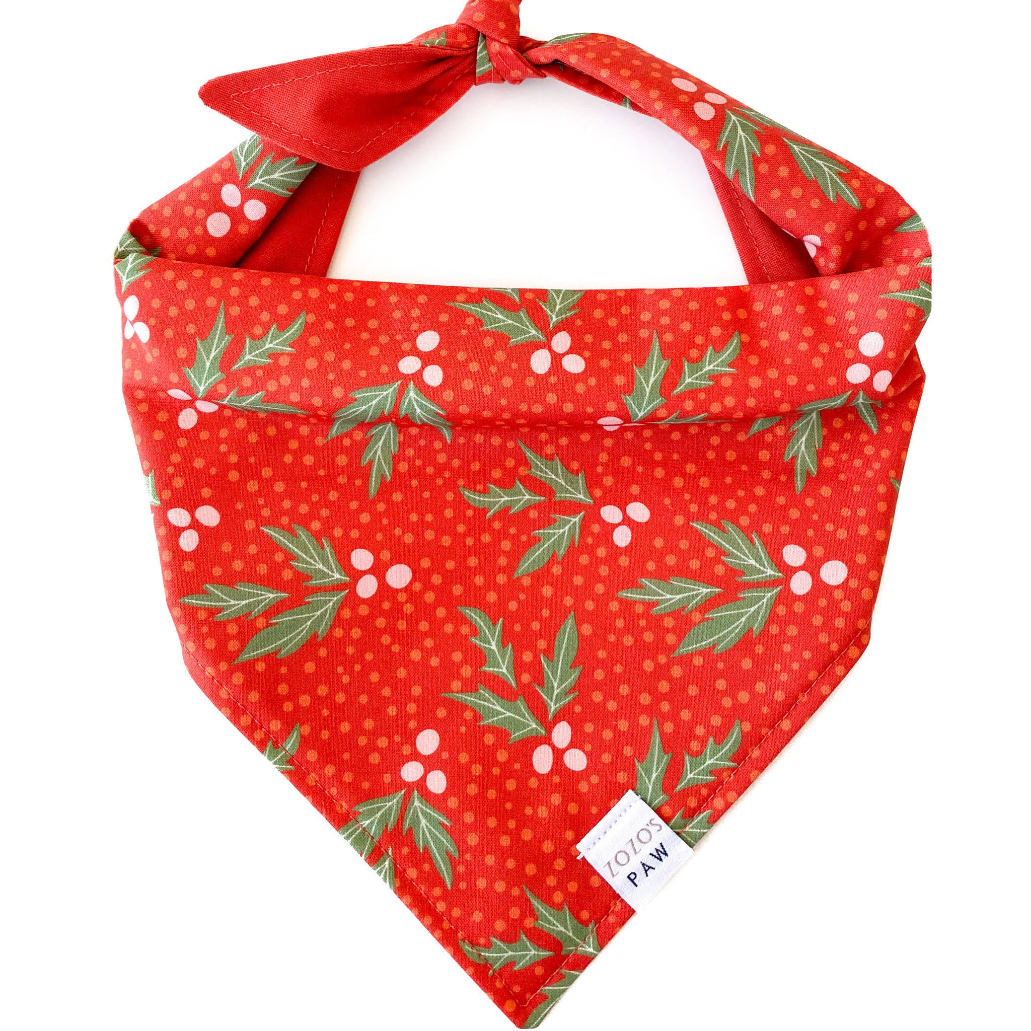 Jolly Holly Dog Bandana