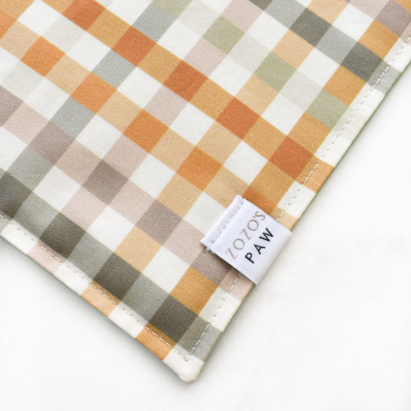 Autumn Plaid Dog Bandana