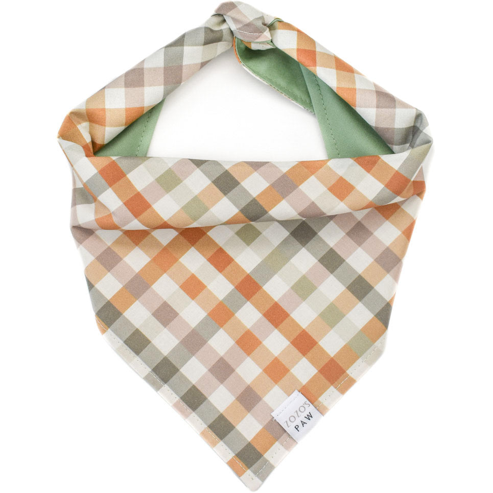Autumn Plaid Dog Bandana