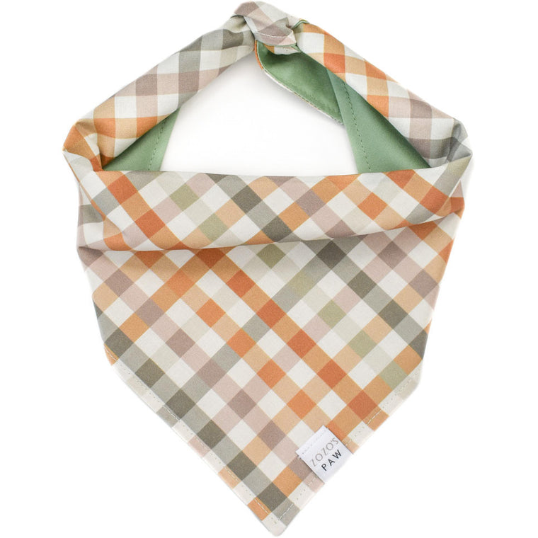Autumn Plaid Dog Bandana