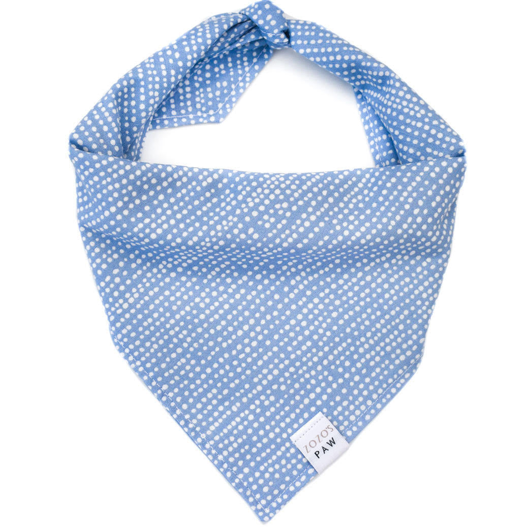 Denim Dots Dog Bandana