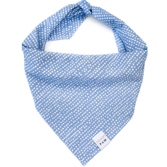 Denim Dots Dog Bandana