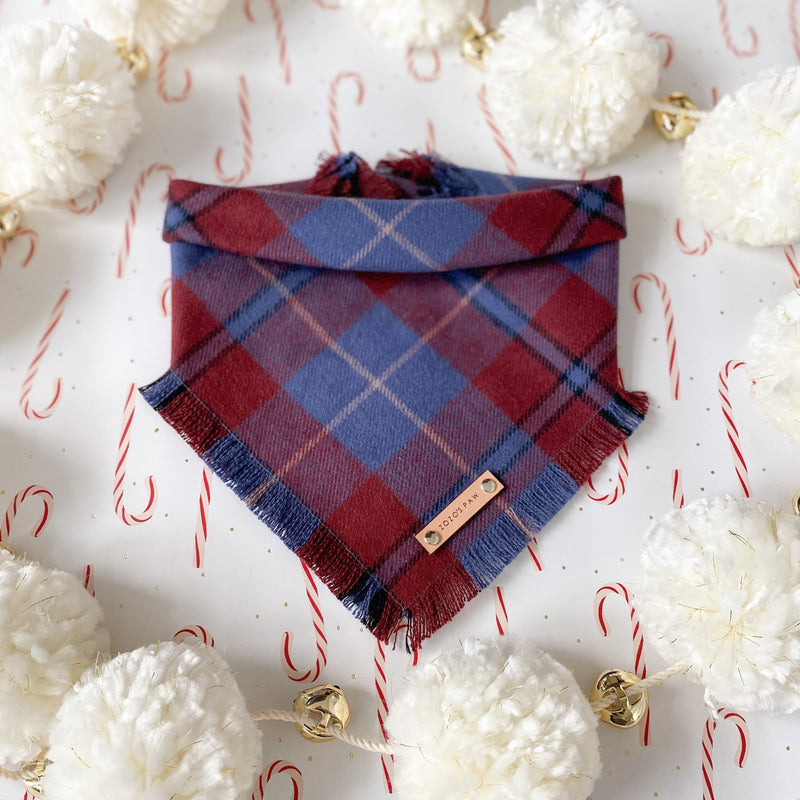 THE DALTON - Dog Flannel Fray Bandana