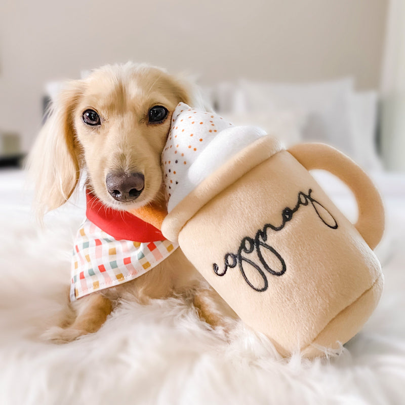 Holiday Eggnog Dog Toy