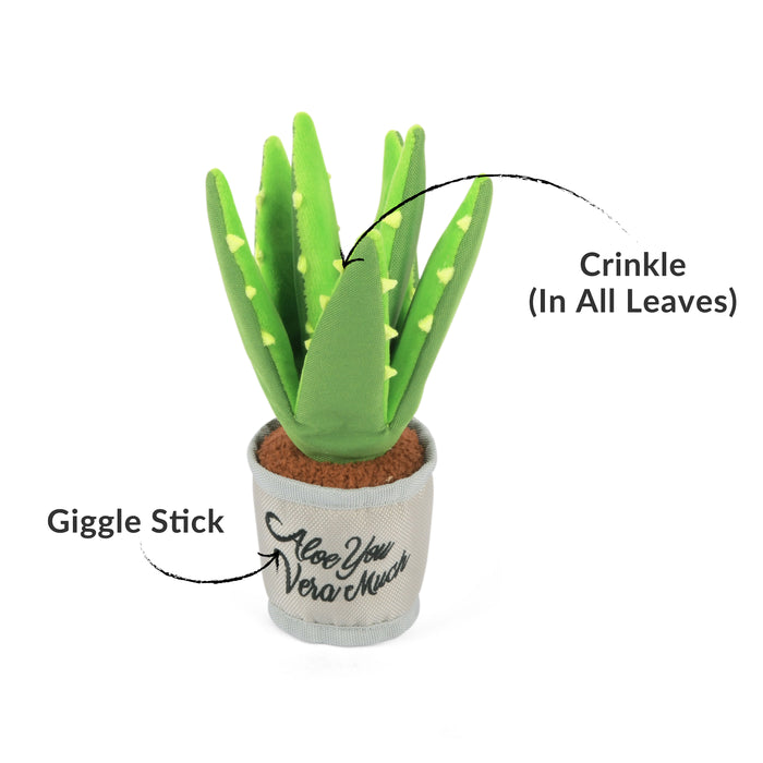 Aloe Vera Plant Dog Toy