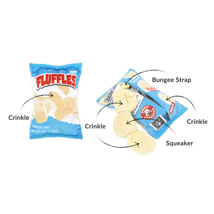 Fluffles Chips Dog Toy