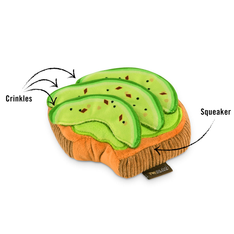 Avocado Toast Dog Toy - Mini