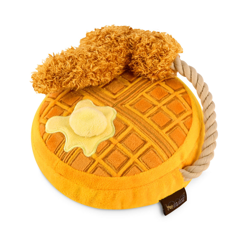 Chicken and Waffles Dog Toy