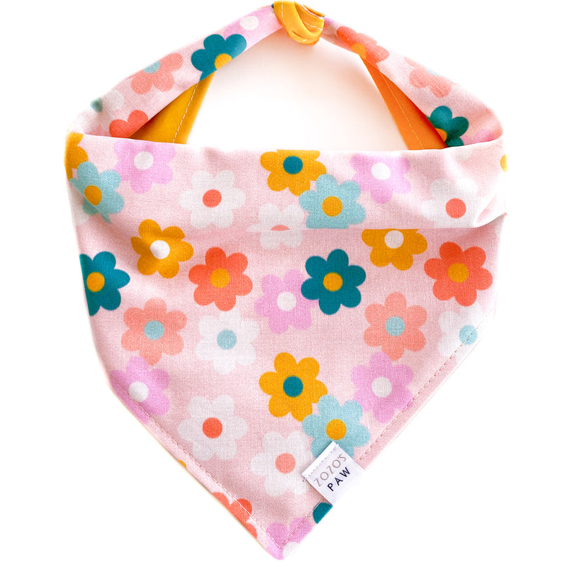 That 70s Floral Dog Bandana