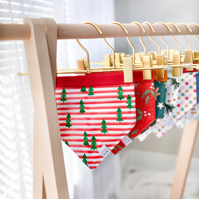 Candy Cane Trees Dog Bandana