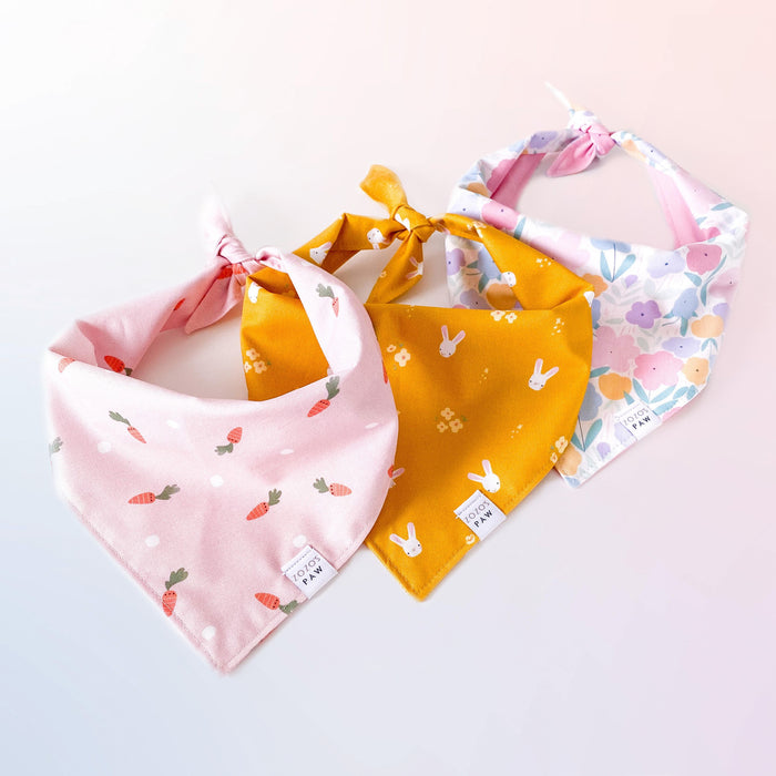 Pastel Poppies Dog Bandana