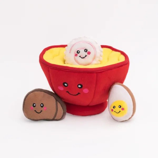 Ramen Bowl Dog Toy
