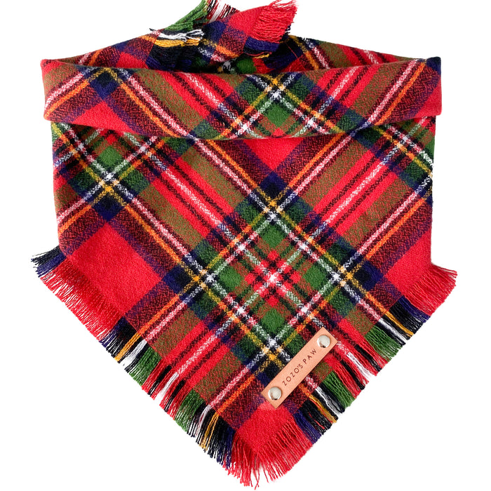 THE MERRY - Dog Flannel Fray Bandana