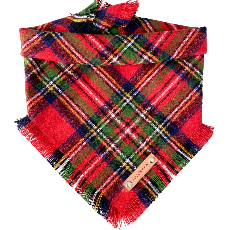 THE MERRY - Dog Flannel Fray Bandana