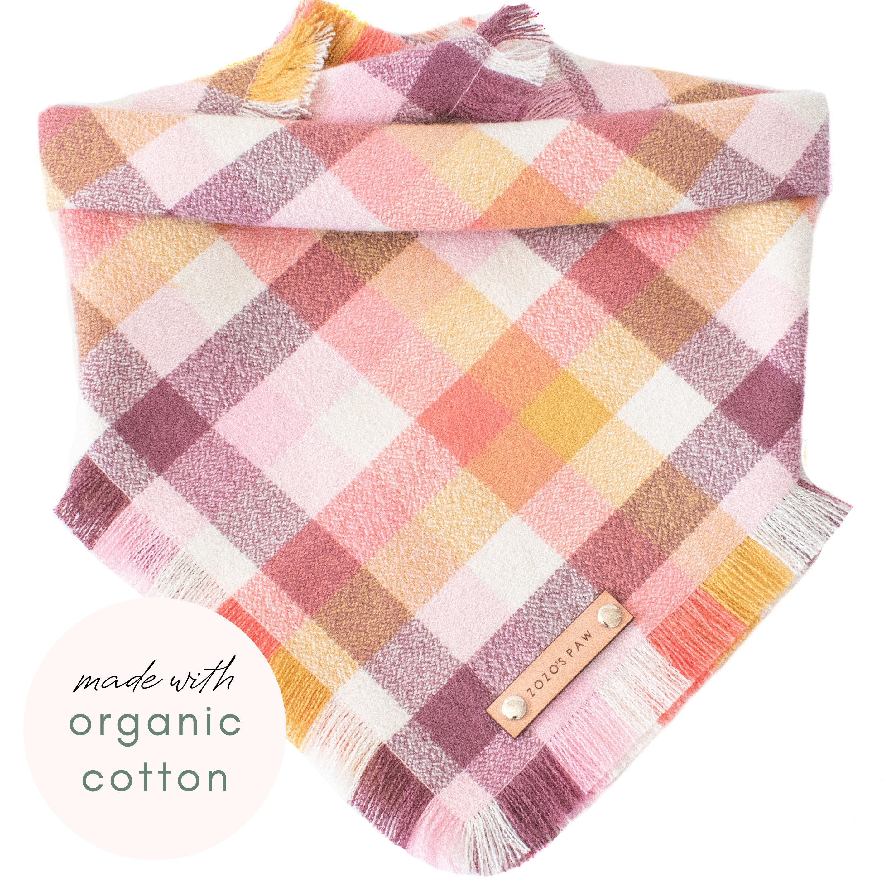 THE SORBET - Dog Flannel Fray Bandana