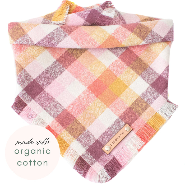 THE SORBET - Dog Flannel Fray Bandana