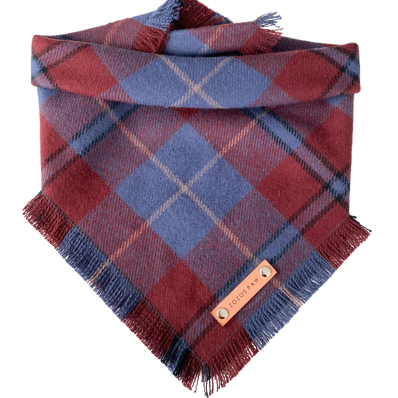 THE DALTON - Dog Flannel Fray Bandana