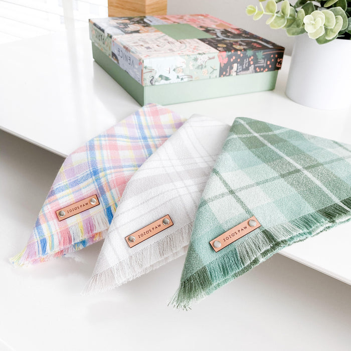 THE BAILEY - Dog Flannel Fray Bandana