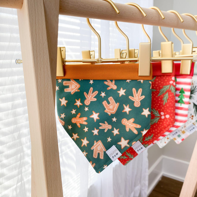 Gingerbread Gala Dog Bandana