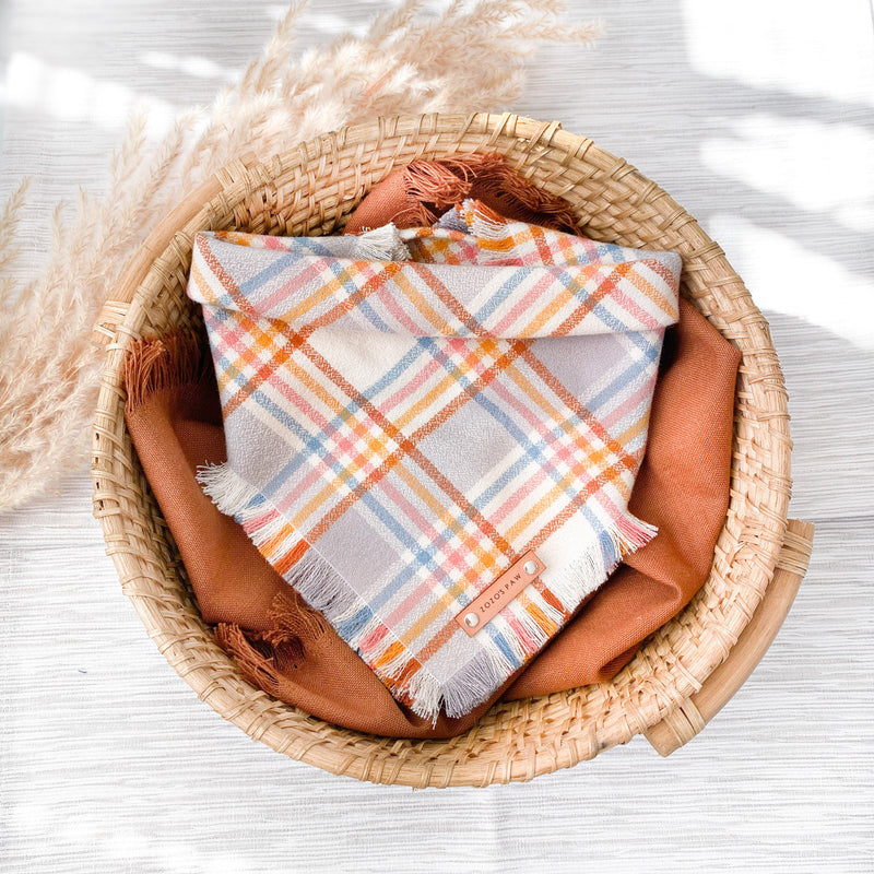 THE CAIRO - Dog Flannel Fray Bandana