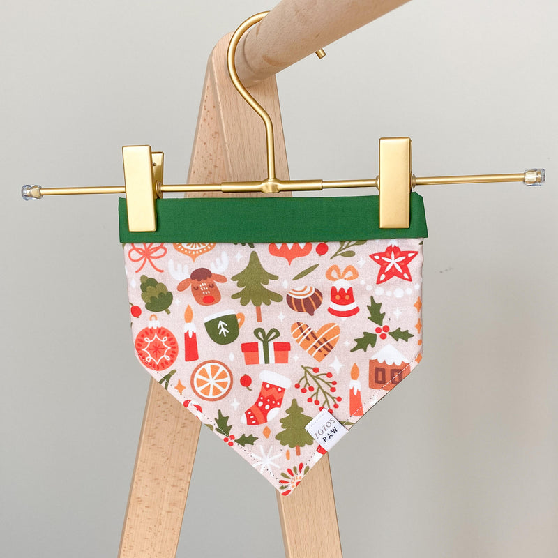 Christmas Collage Dog Bandana