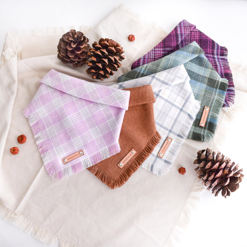THE KATIE - Dog Flannel Fray Bandana
