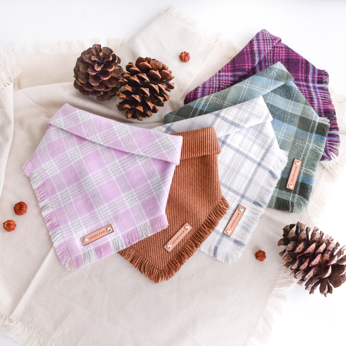 THE CASPER - Dog Flannel Fray Bandana
