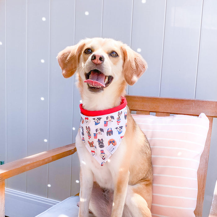 Patriotic Puppers Dog Bandana