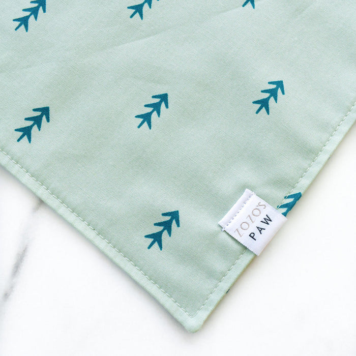 Teal Trees Dog Bandana