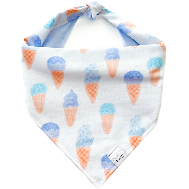 Ice Cream Dog Bandana