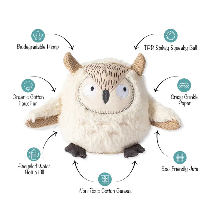 Earth Friendly Owl Dog Toy