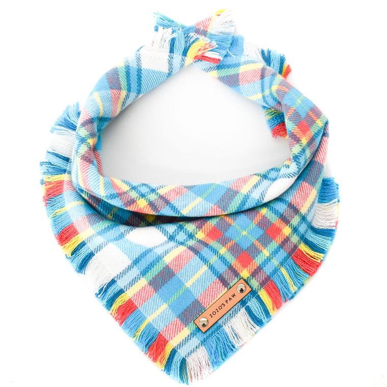 THE RILEY - Dog Flannel Fray Bandana