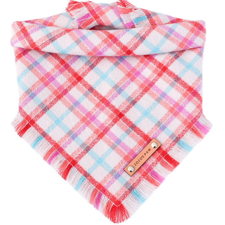 THE DASHER - Dog Flannel Fray Bandana