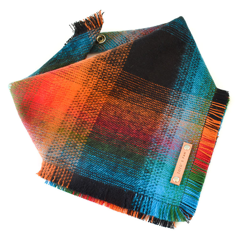 THE VIDA - Dog Flannel Fray Bandana