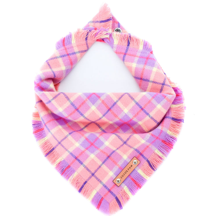 THE JOSIE - Dog Flannel Fray Bandana