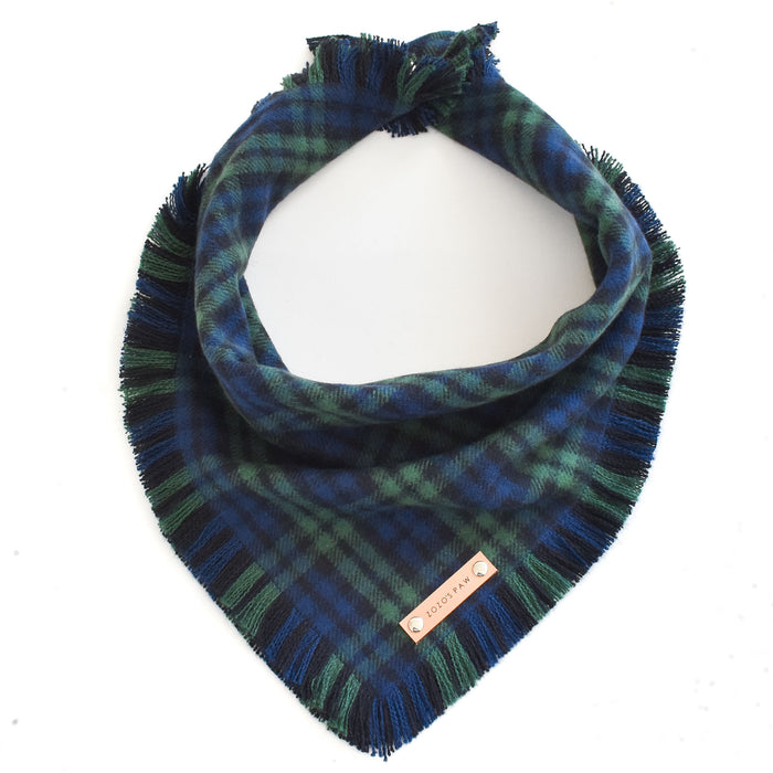 THE MILO - Dog Flannel Fray Bandana