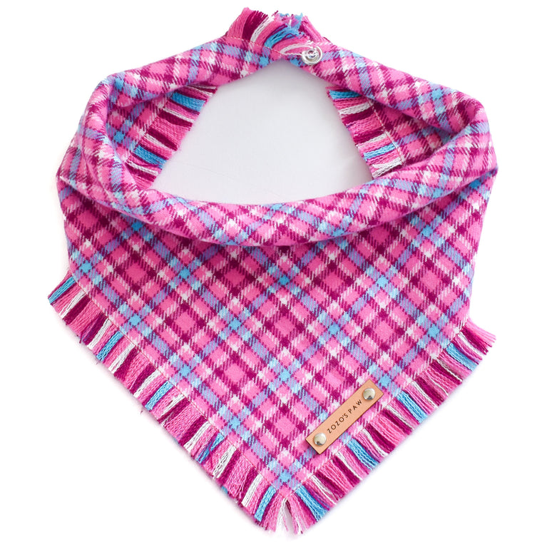 THE LILY - Dog Flannel Fray Bandana