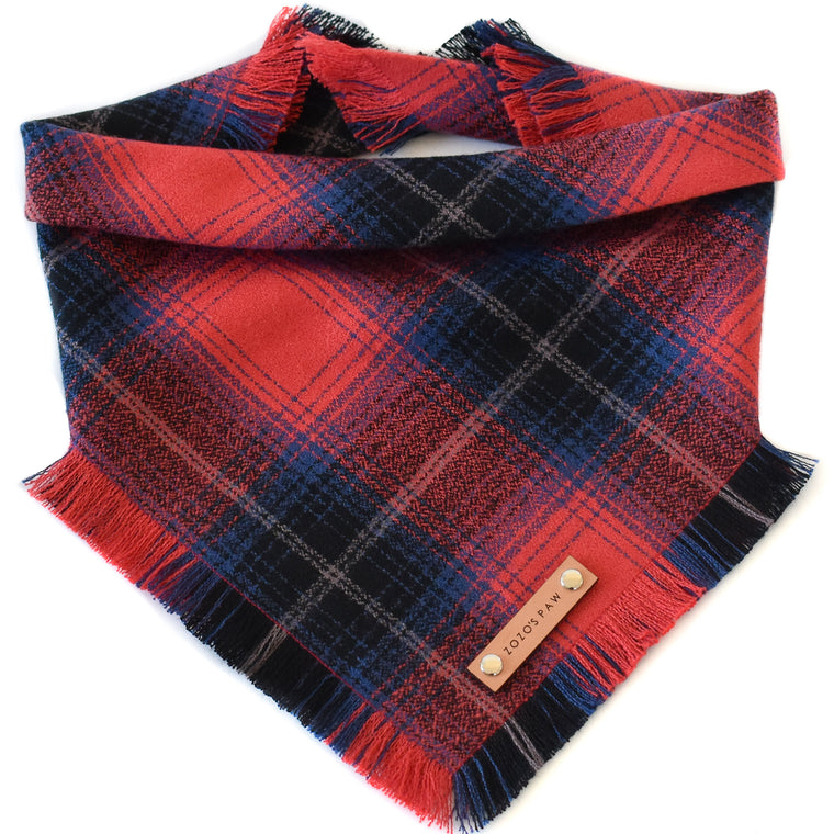 THE MILA - Dog Flannel Fray Bandana